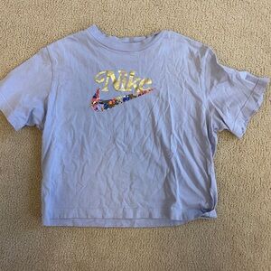 Nike Kids Lavender Tee with Gold Logo